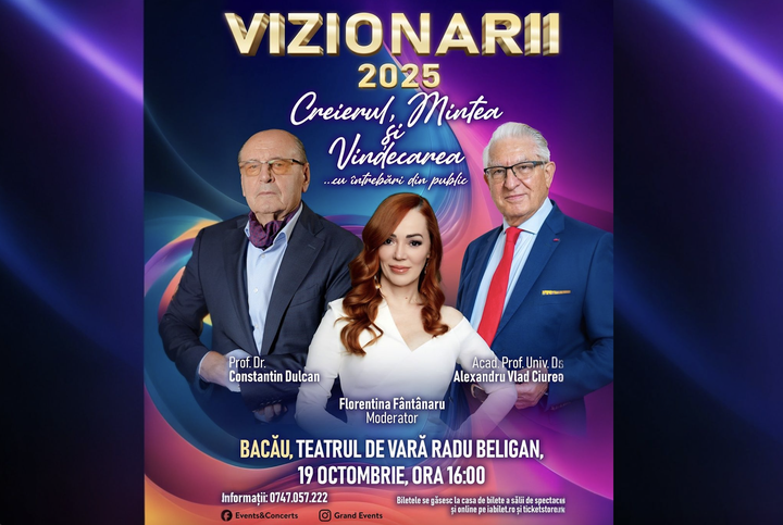 Bacau: Vizionarii "Creierul, Mintea și Vindecarea"