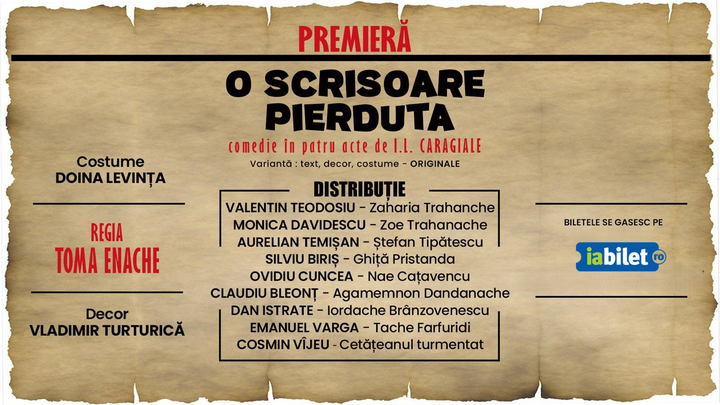 Pitesti: O Scrisoare Pierduta